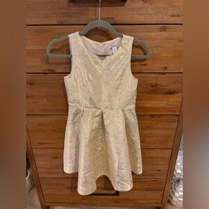 Girl’s metallic gold dress - Nordstrom, size Large (10/12)